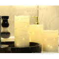 Conjunto de decoración del hogar velas LED sin llamas